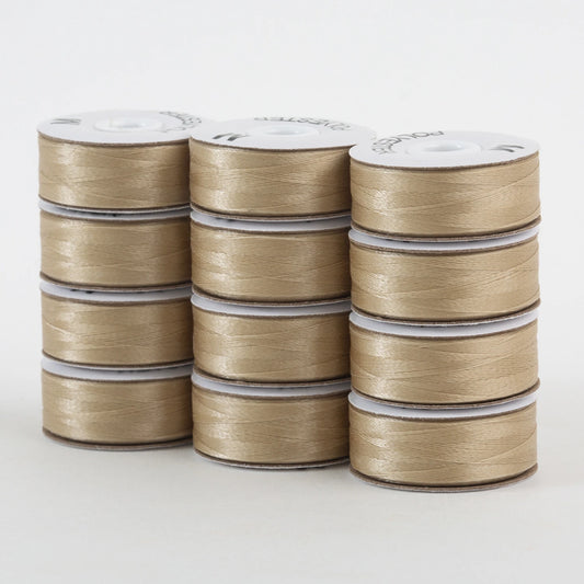 SuperBobs Polyester Bobbin 12pk M-Style Beach # 301-12-653