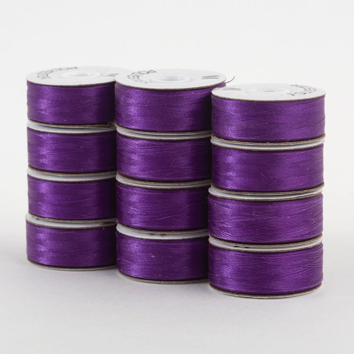 SuperBobs Polyester Bobbin 12pk M-Style Dark Purple # 301-12-606