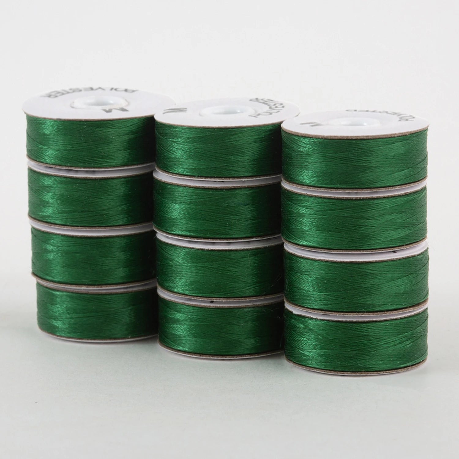 SuperBobs Polyester Bobbin 12pk M-Style Green # 301-12-612