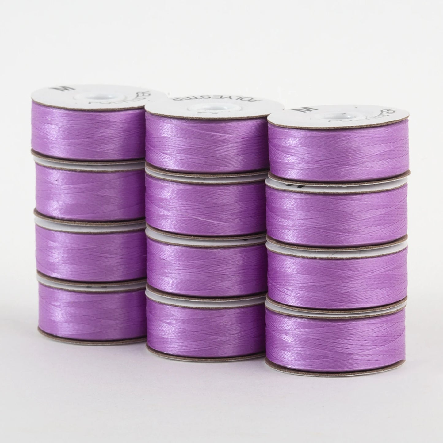 SuperBobs Polyester Bobbin 12pk M-Style Light Purple # 301-12-607