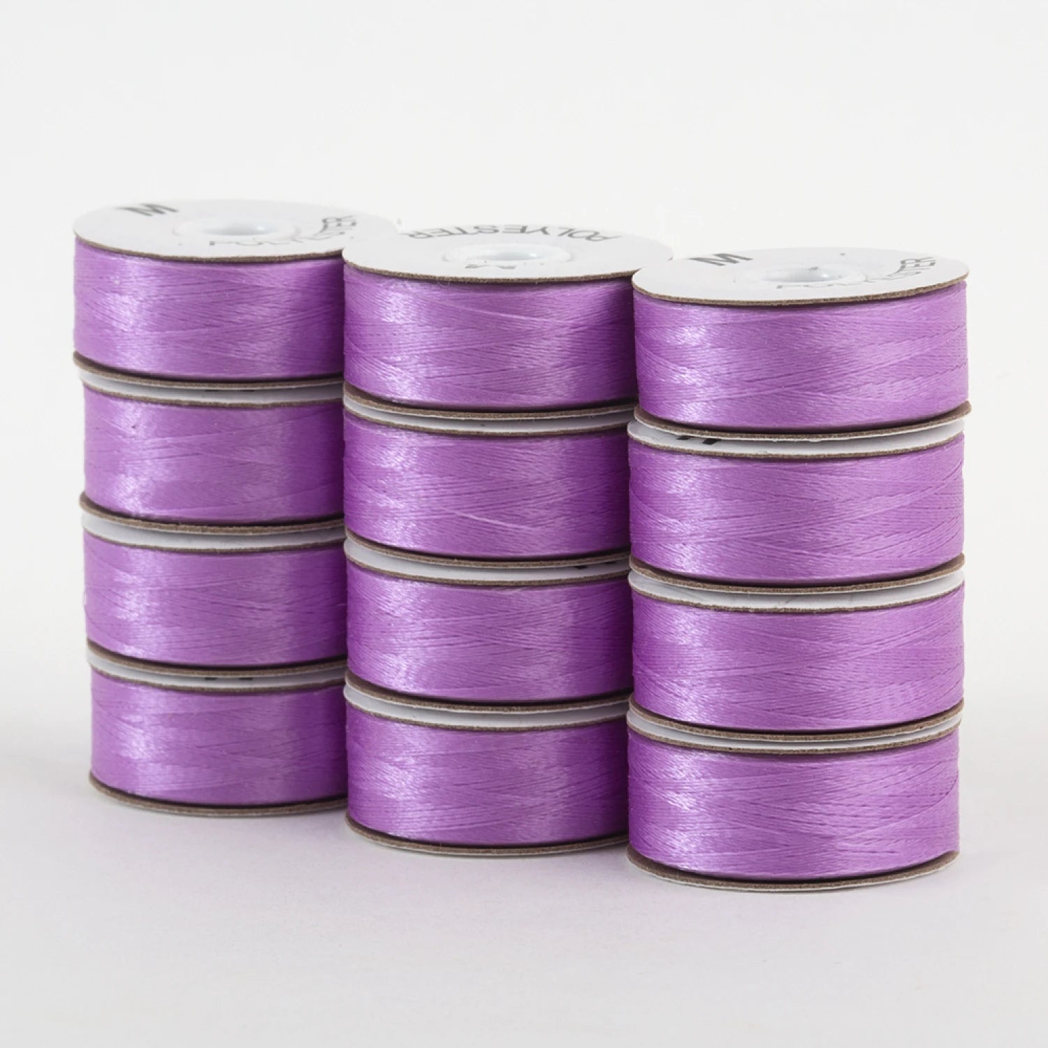 SuperBobs Polyester Bobbin 12pk M-Style Light Purple # 301-12-607
