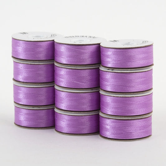 SuperBobs Polyester Bobbin 12pk M-Style Light Purple # 301-12-607