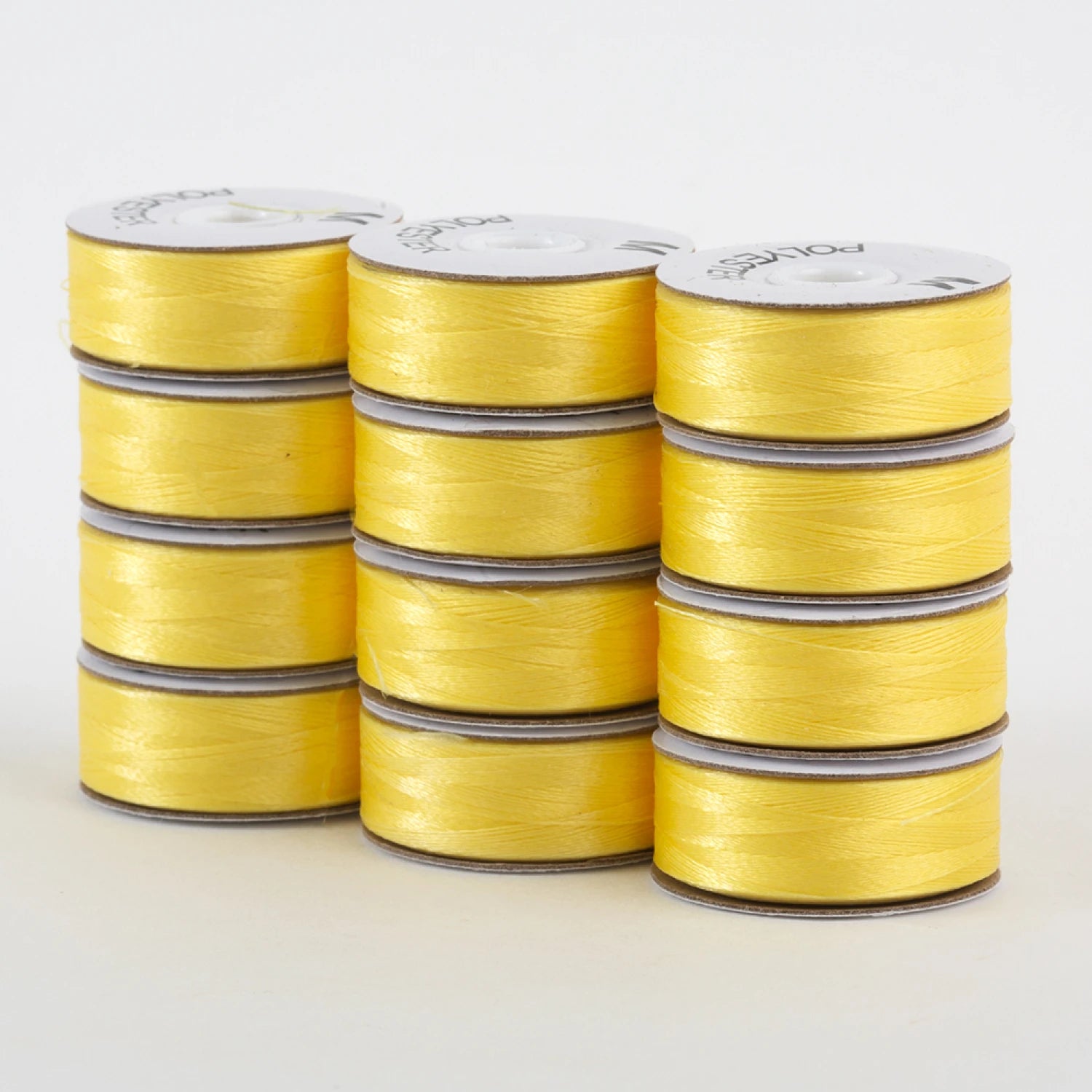 SuperBobs Polyester Bobbin 12pk M-Style Yellow # 301-12-601