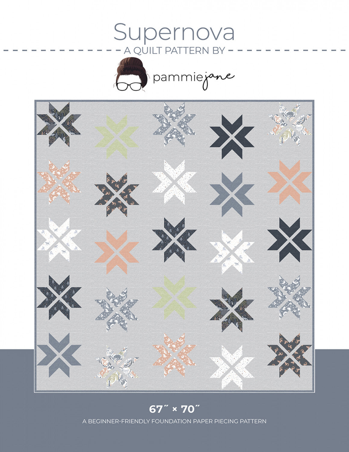 Supernova FPP Quilt Pattern by Pammie Jane