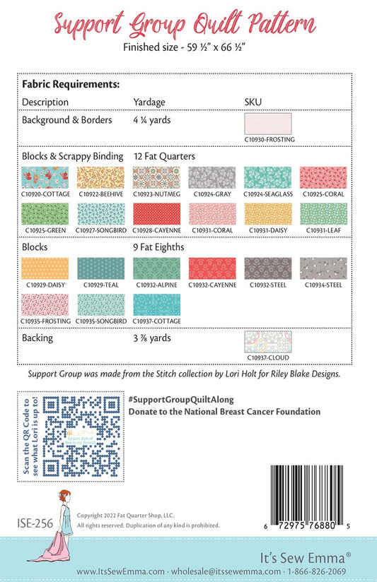 Support Group Quilt Pattern by It’s Sew Emma