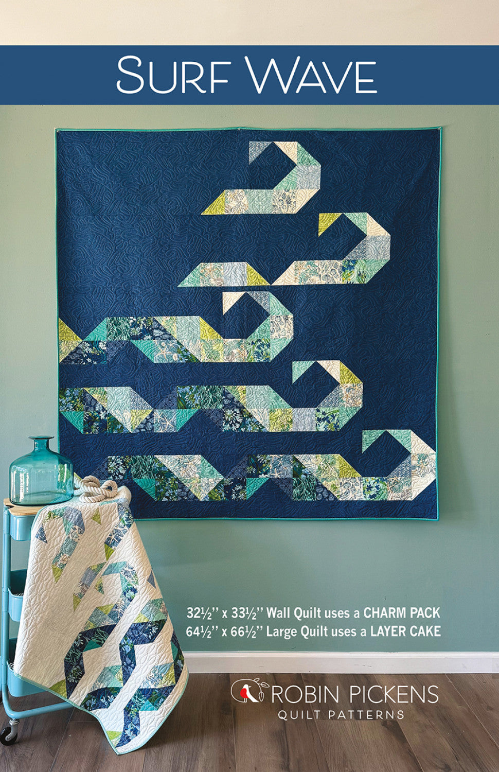 Surf Wave Quilt Pattern by Robin Pickens