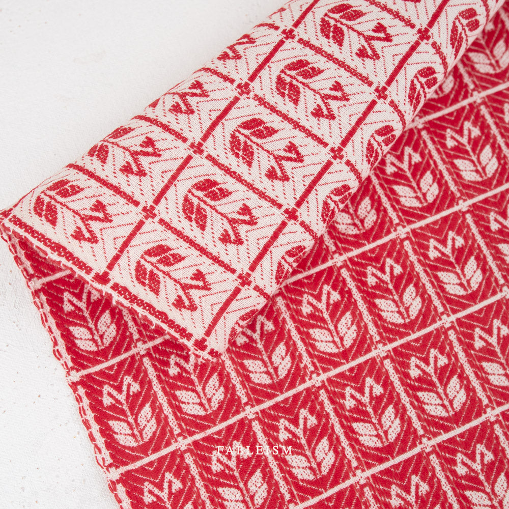 Swedish Meadow by The House That Lars Built for Fableism - Linnea Red (Jacquard) SWM-203-LNA-RED