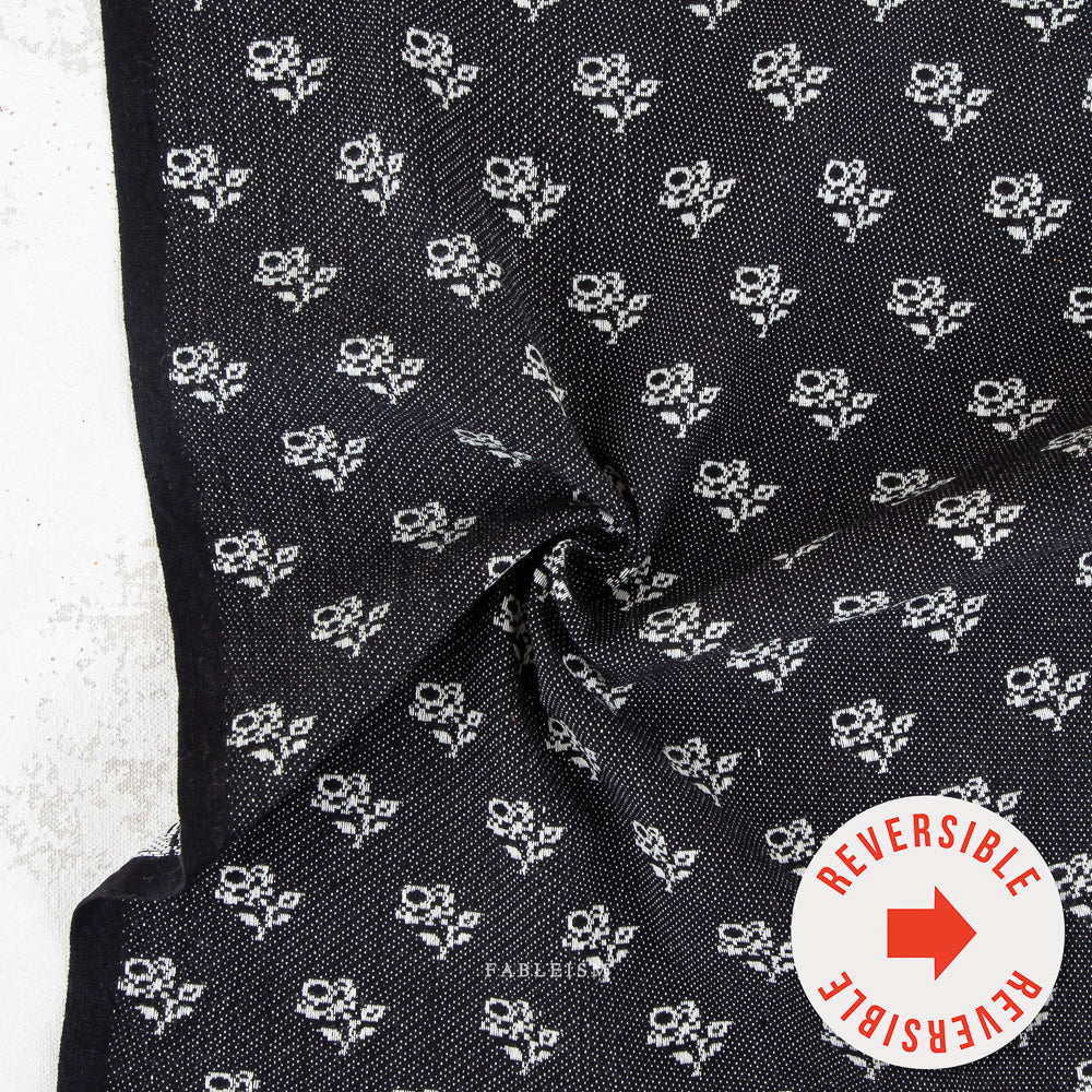 Swedish Meadow by The House That Lars Built for Fableism - Mini Roses Night (Jacquard) SWM-205-MNR-NIGHT