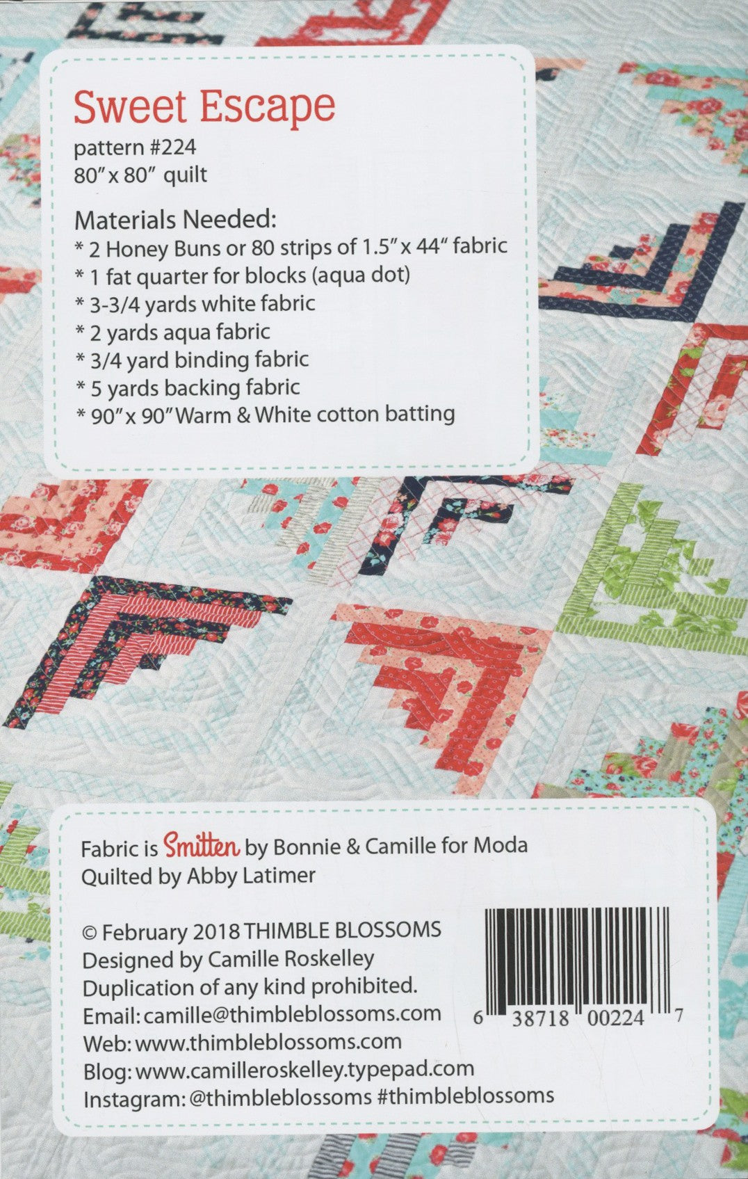 Sweet Escape Quilt Pattern by Thimble Blossoms