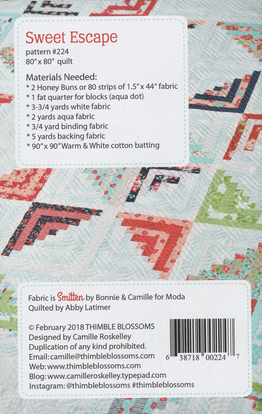 Sweet Escape Quilt Pattern by Thimble Blossoms