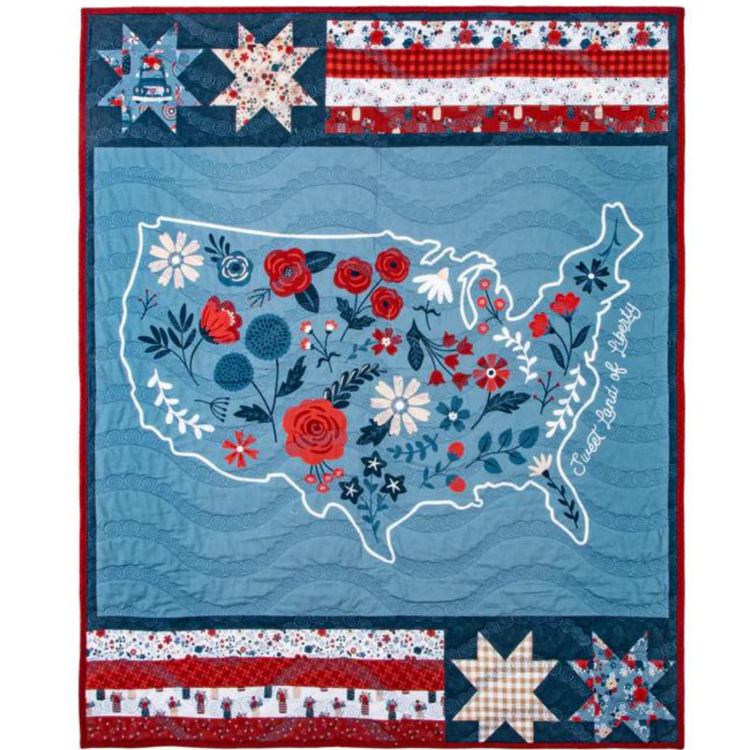Sweet Land of Liberty Panel Quilt by Dani Mogstad Boxed Kit - 1 Left!