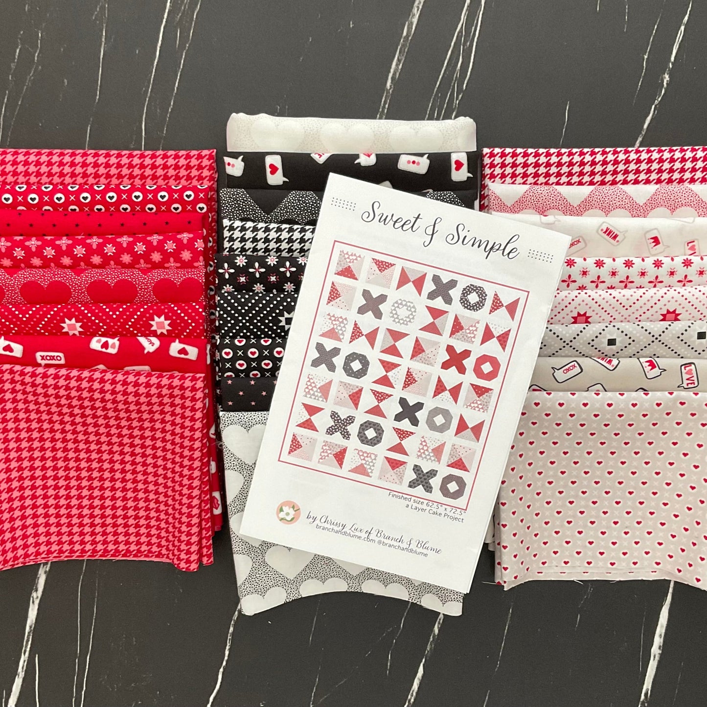 Sweet & Simple Quilt Kit featuring XOXO by April Rosenthal