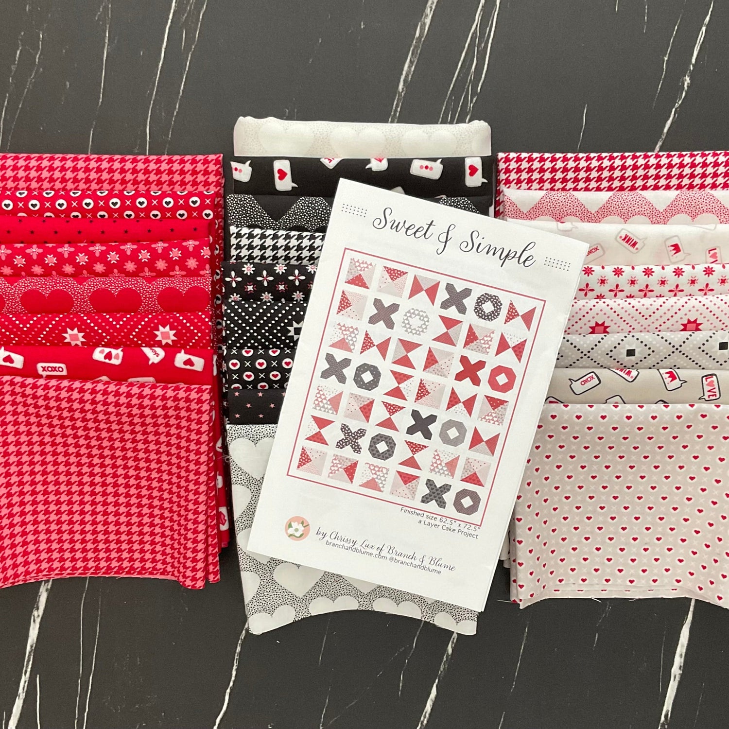 Sweet & Simple Quilt Kit featuring XOXO by April Rosenthal