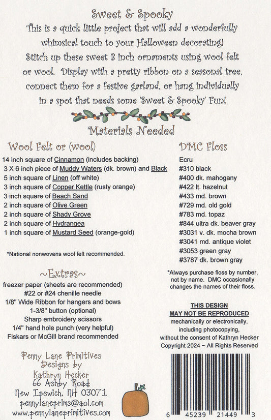 Sweet & Spooky # PLP284 - Special Order