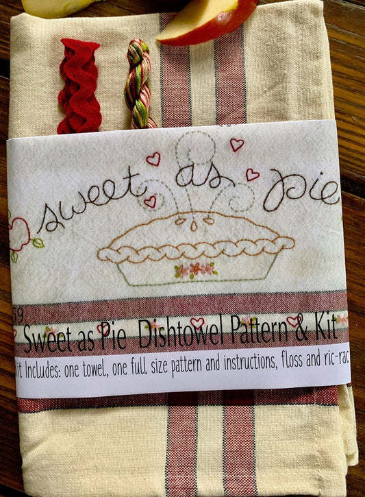 Sweet as Pie Dishtowel Kit # BR259K - Special Order