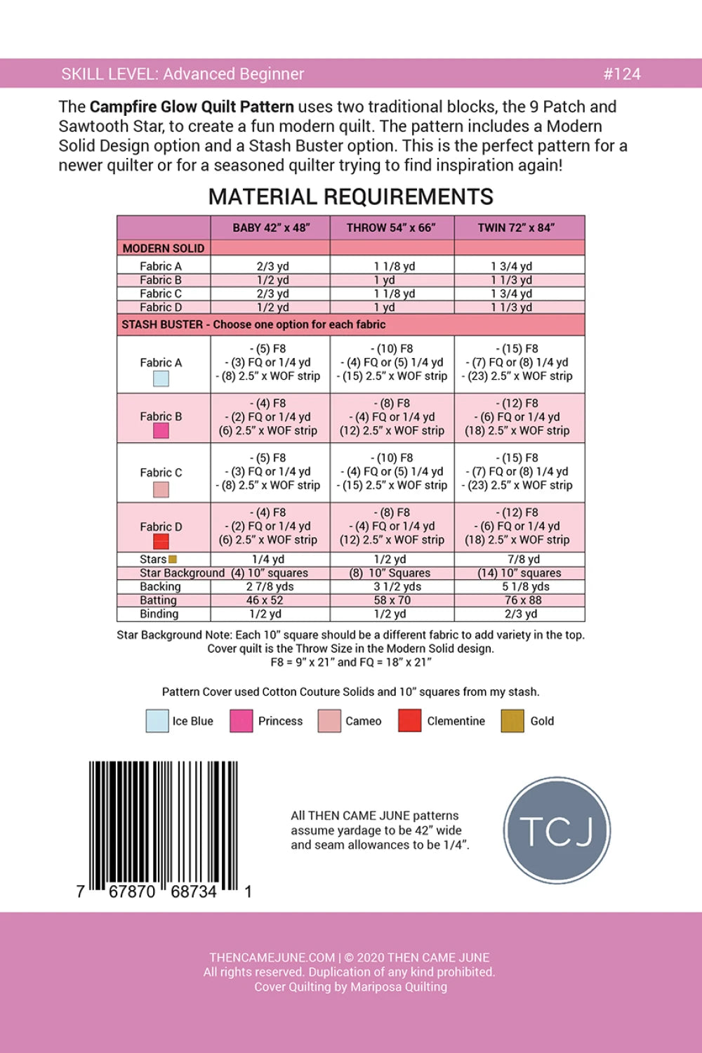 Heather Ross Favorites by Heather Ross - Camp Fire Glow Quilt Kit