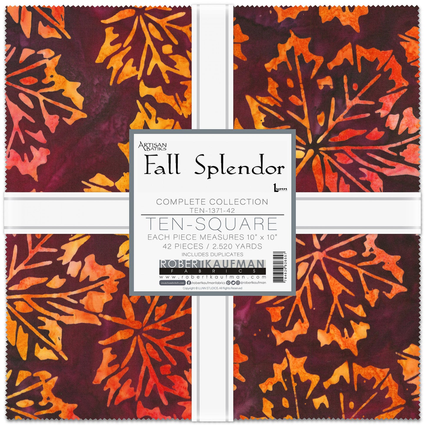 Fall Splendor by Artisan Batiks - 10" Squares Pack -  Special Order (Expected June 2025)