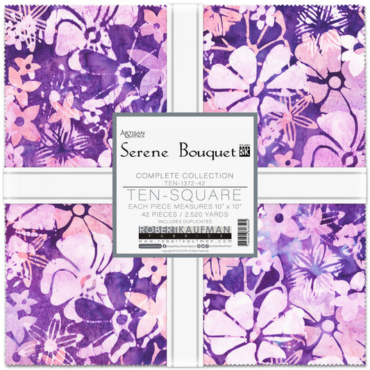 Serene Bouquet by Artisan Batiks - 10" Squares Pack -  Special Order (Expected August 2025)