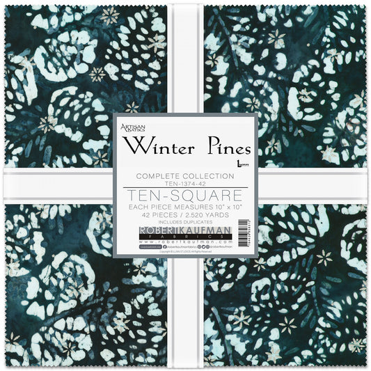 Winter Pines by Artisan Batiks - 10" Squares Pack -  Special Order (Expected June 2025)