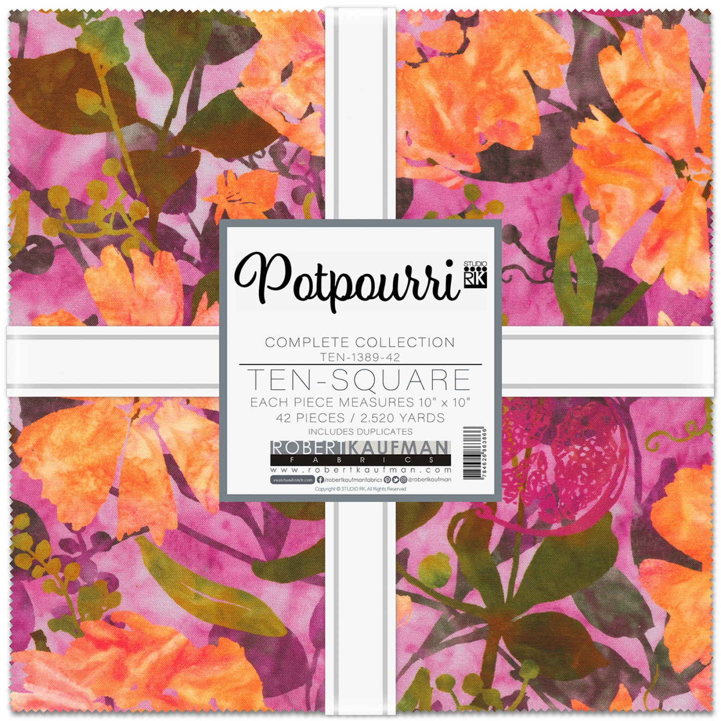 Potpourri by RKF Collection - 10" Square Pack -  Special Order (Expected April 2025)