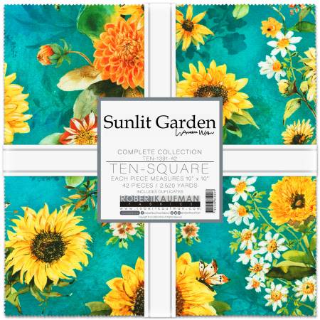 Sunlit Garden by Lauren Wan - 10" Square Pack -  Special Order (Expected May 2025)