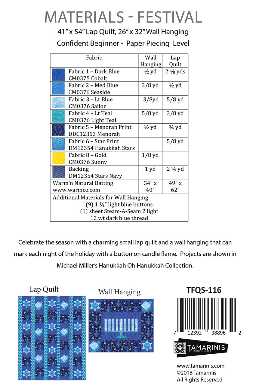 Festival # TFQS-116 - Special Order - Will Ship after 11-11-24