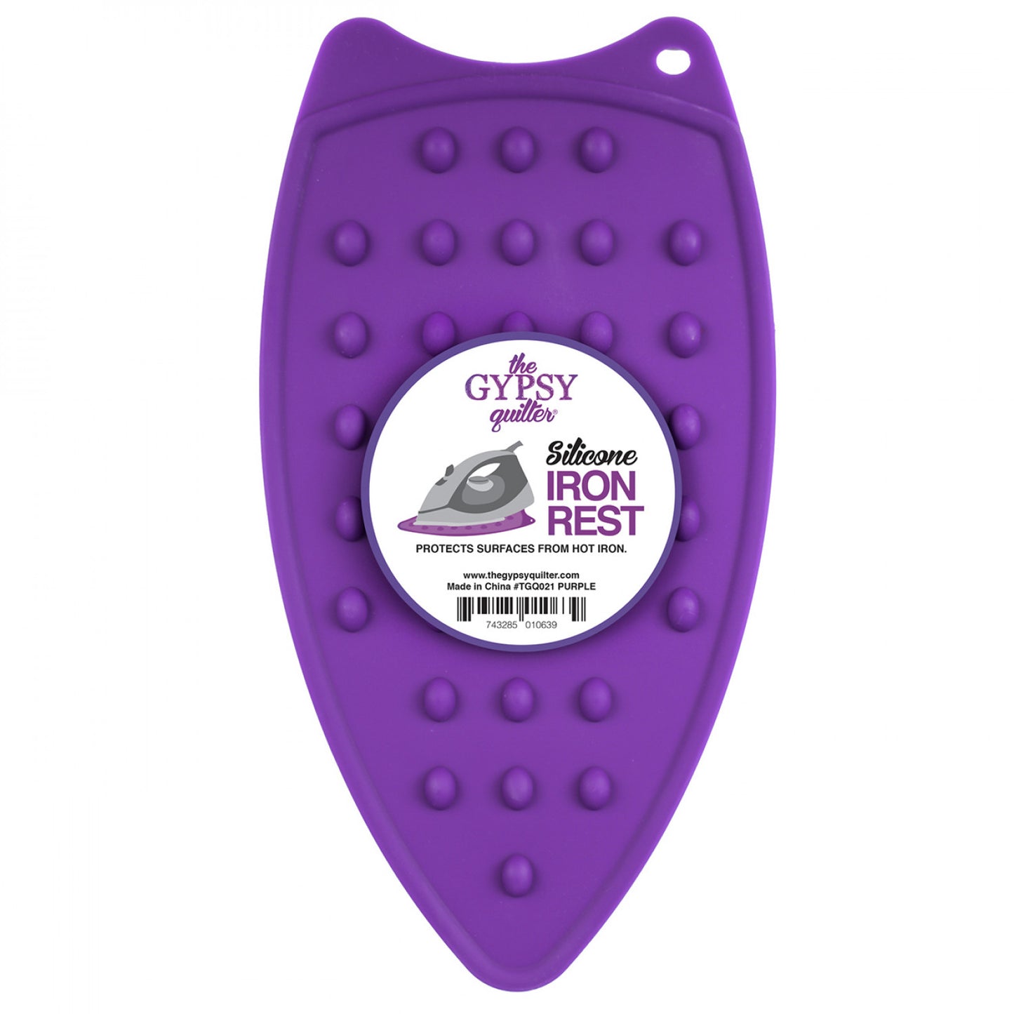 The Gypsy Quilter Silicone Iron Rest Purple # TGQ021  - Special Order