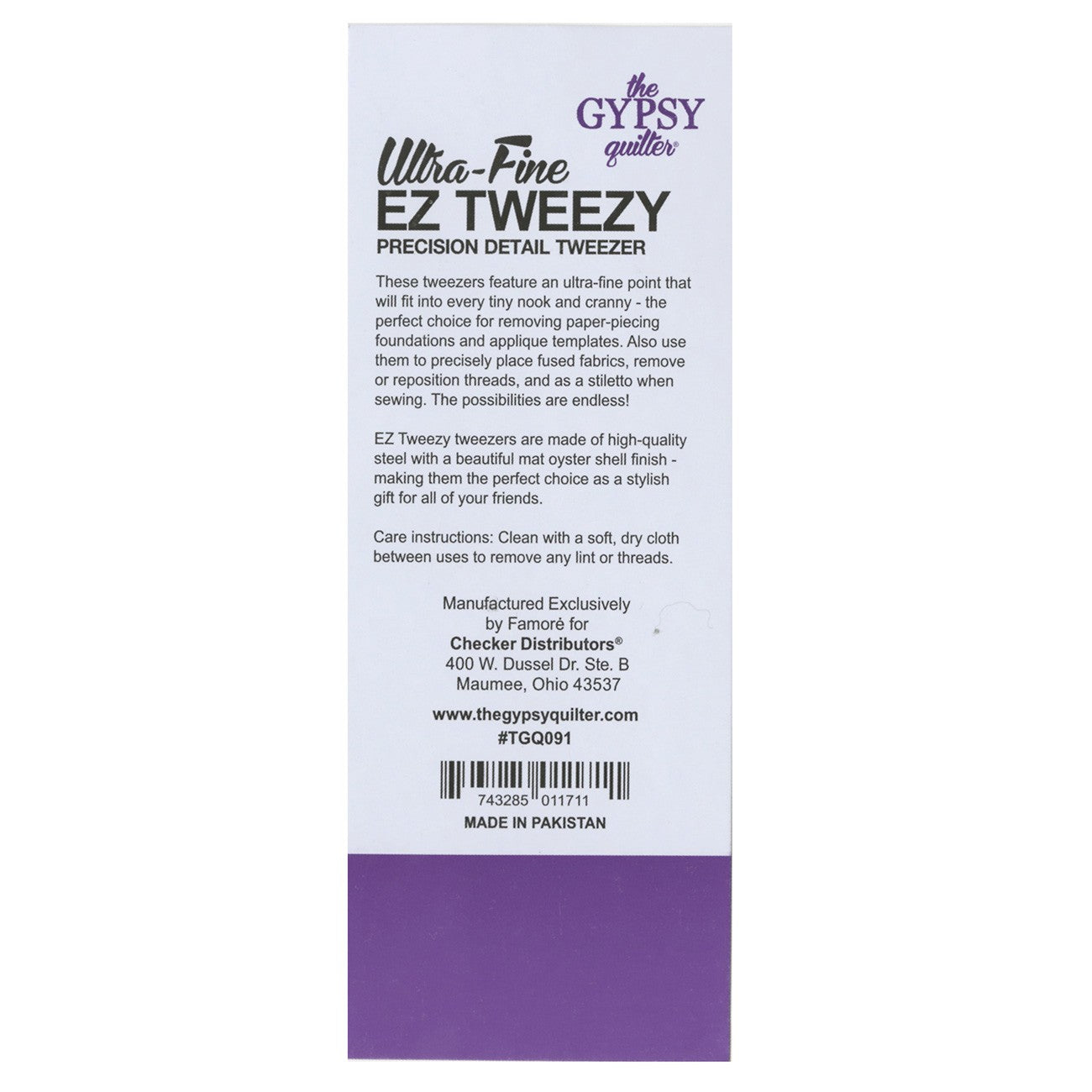 The Gypsy Quilter EZ Tweezy # TGQ091 - Special Order