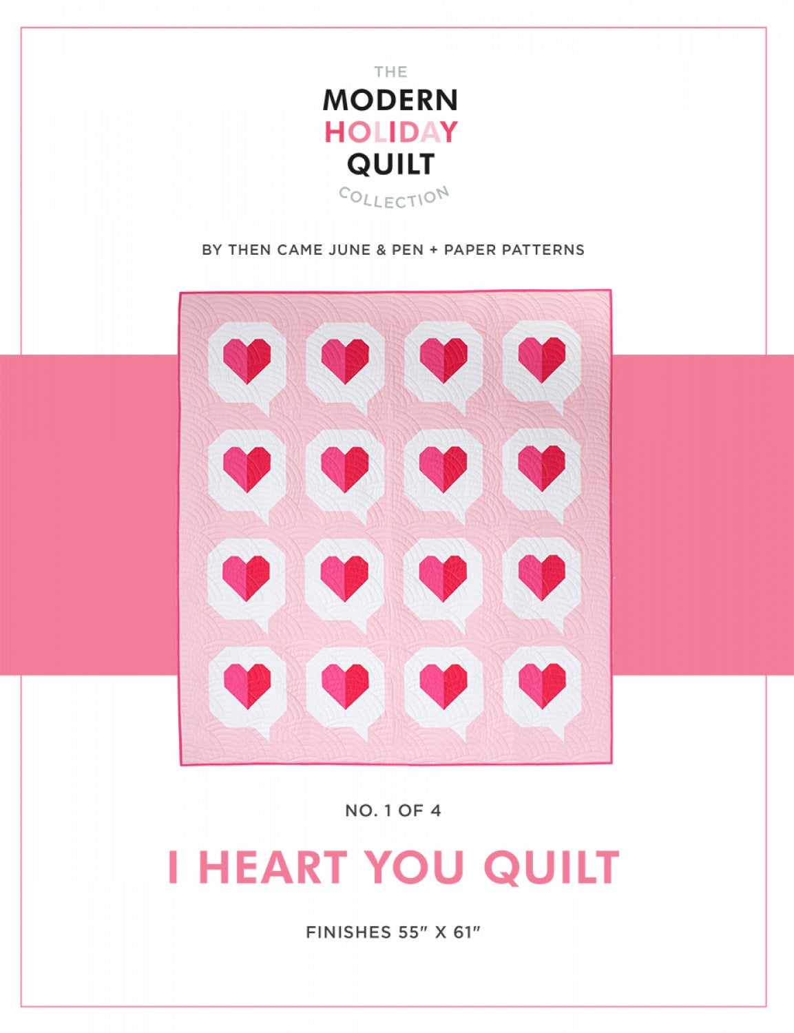 I Heart You Quilt # TJCMHQ01 - Special Order