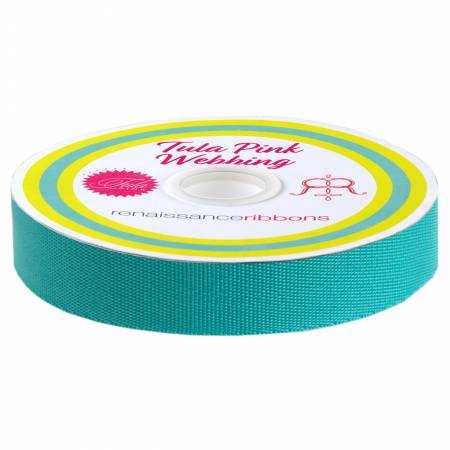 Tula Pink Spirit EverGlow Spirit/Teal Webbing 1in - Special Order