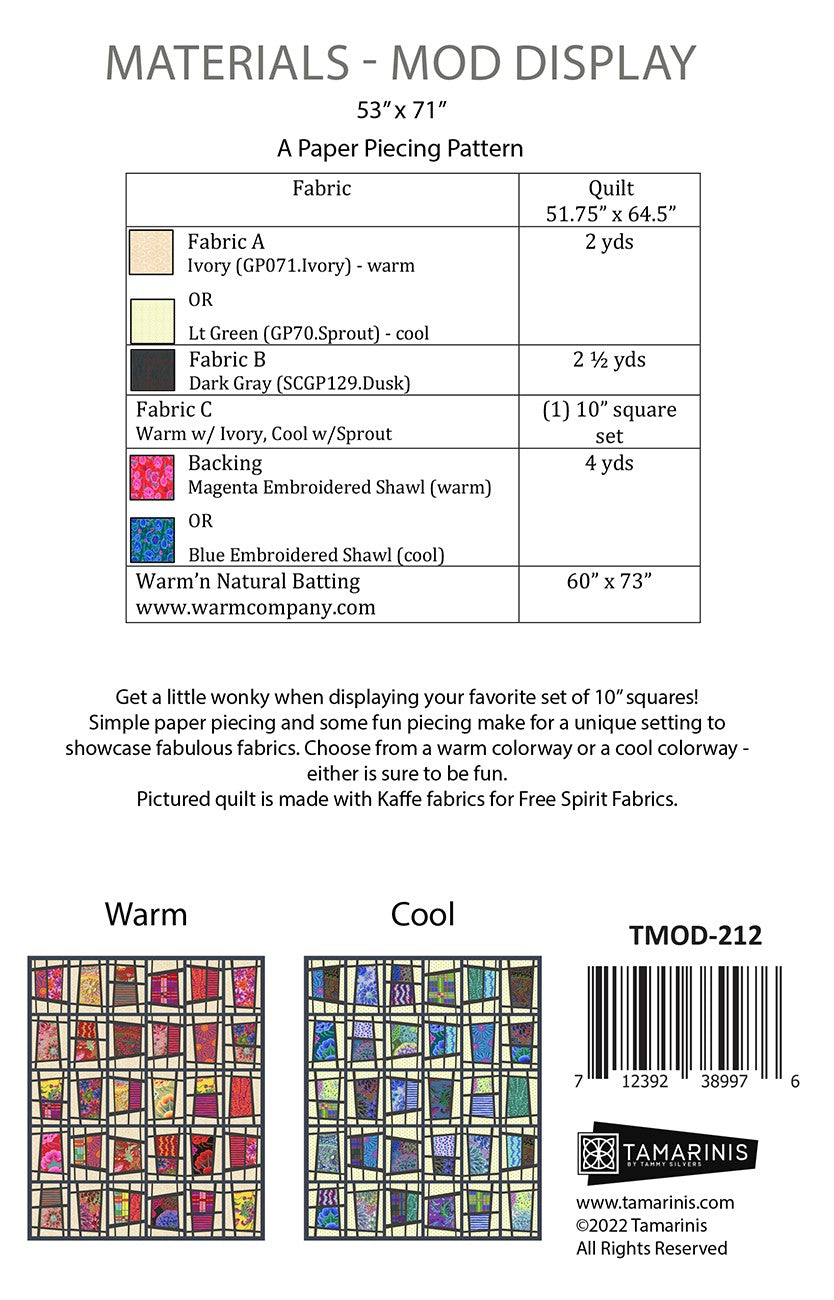 Mod Display # TMOD-212 - Special Order