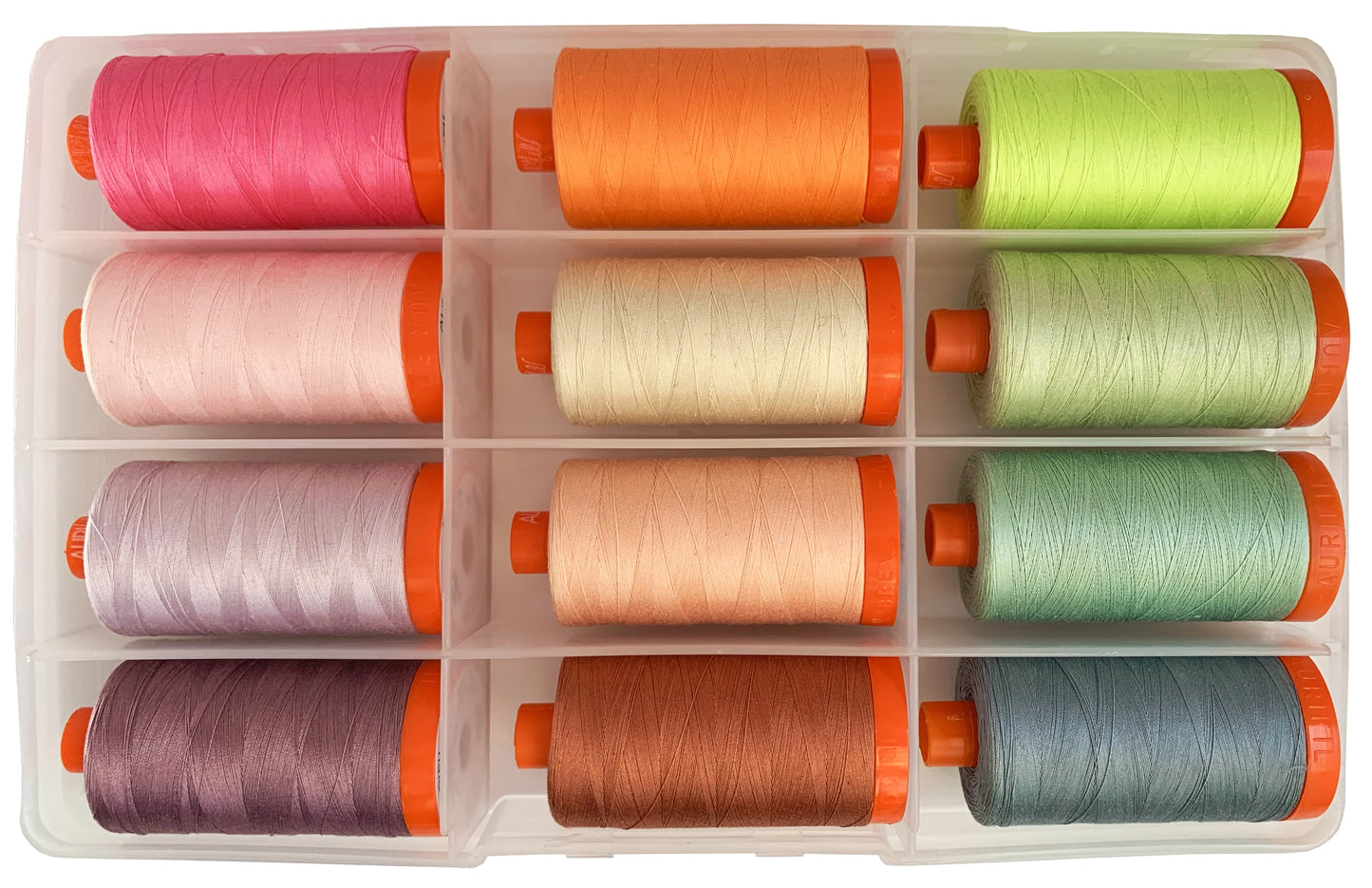 Neon's & Neutrals by Tula Pink 12 Large Spools 50wt # TP50EC12 - Special Order