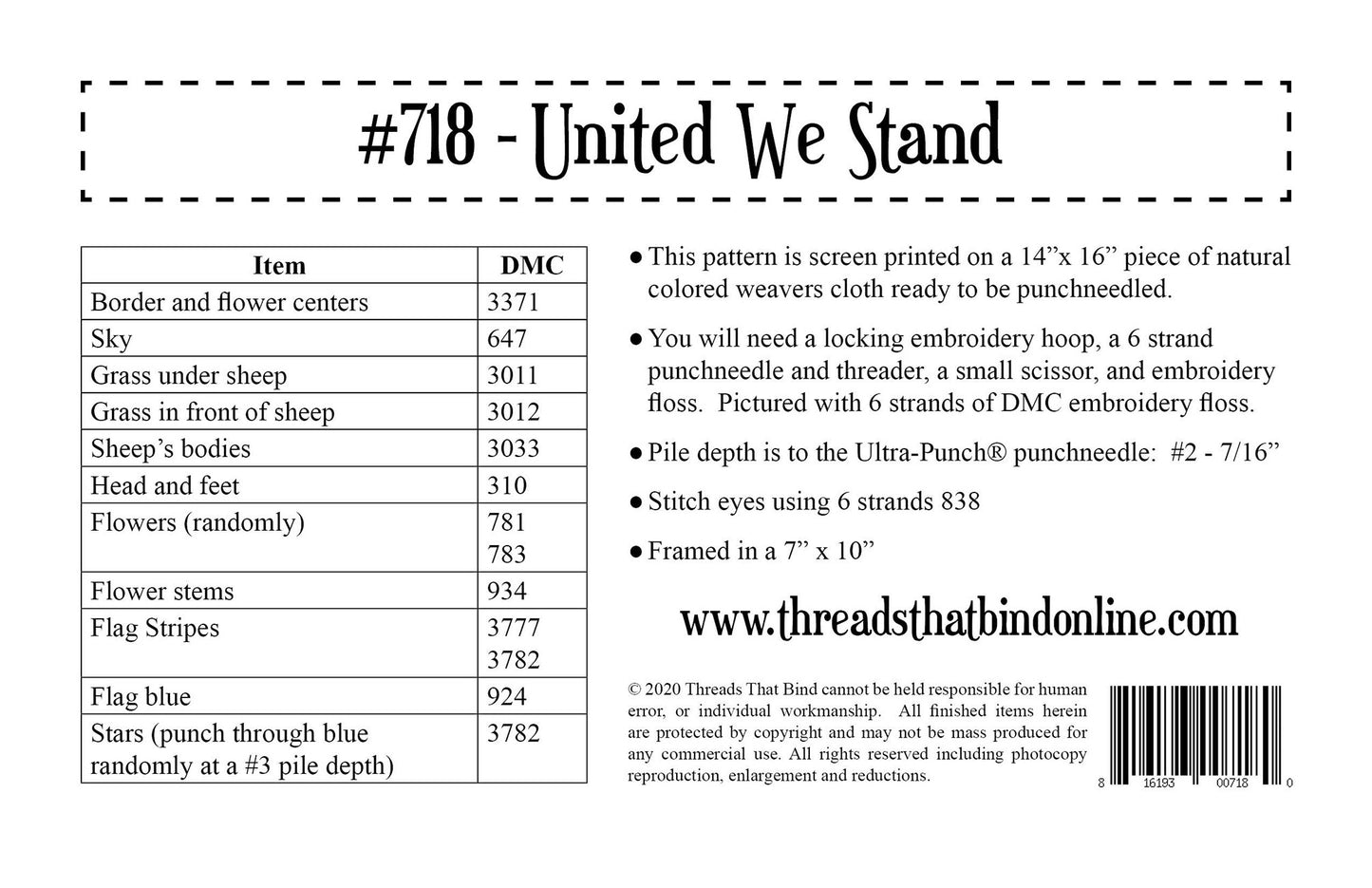 United We Stand # TTB718 - Special Order