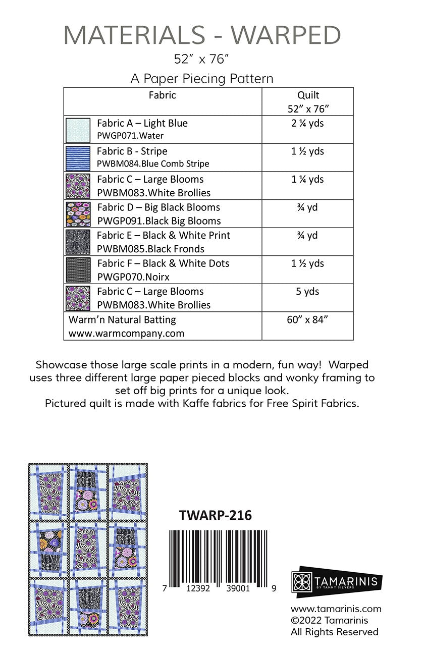 Warped # TWARP-216 - Special Order