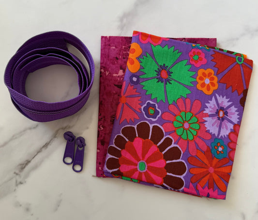 Taco Zipper Pouch Kit #19 - Makes Two Large Pouches