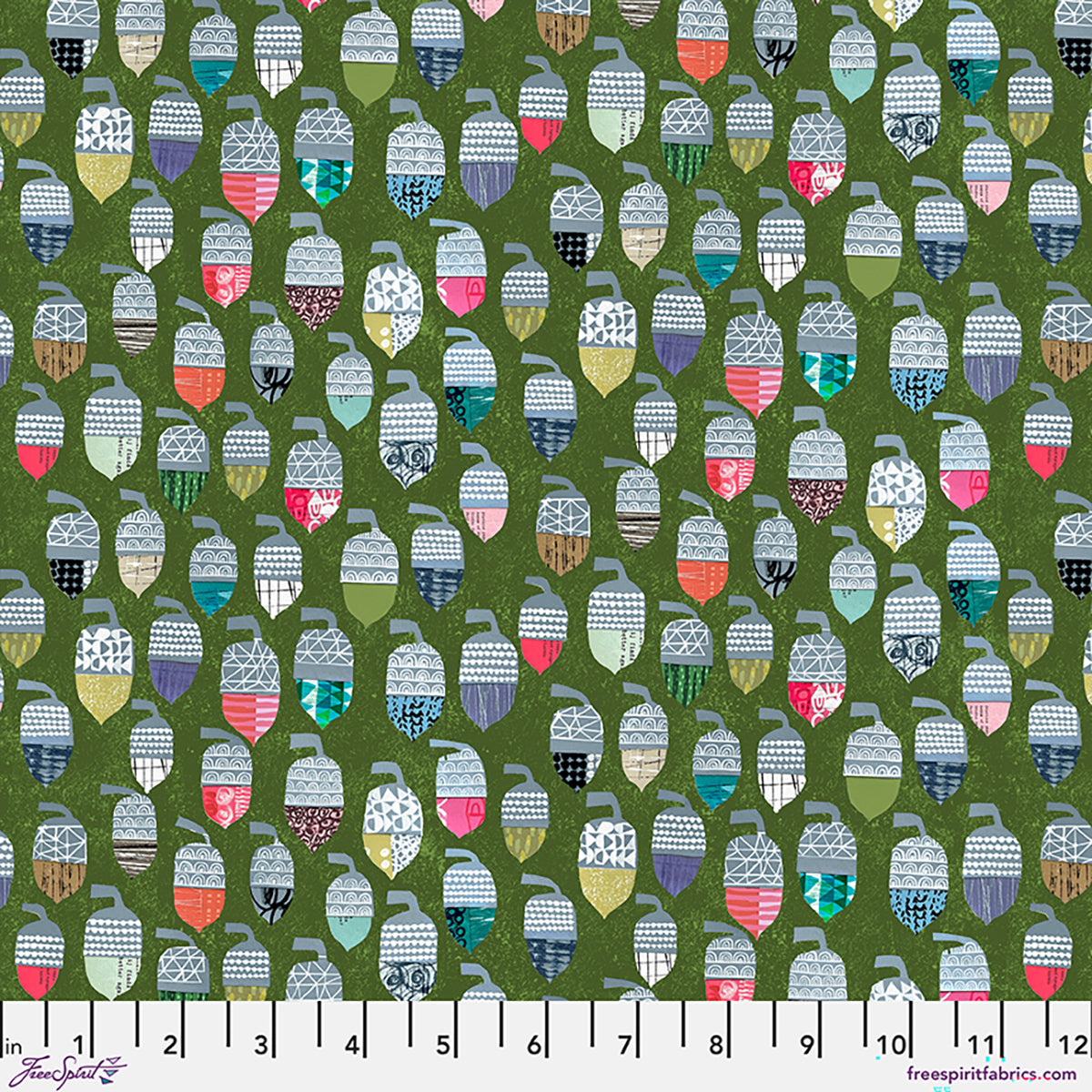 Tales From the Forest by Clare Youngs : Acorns Green PWCY022.GREEN