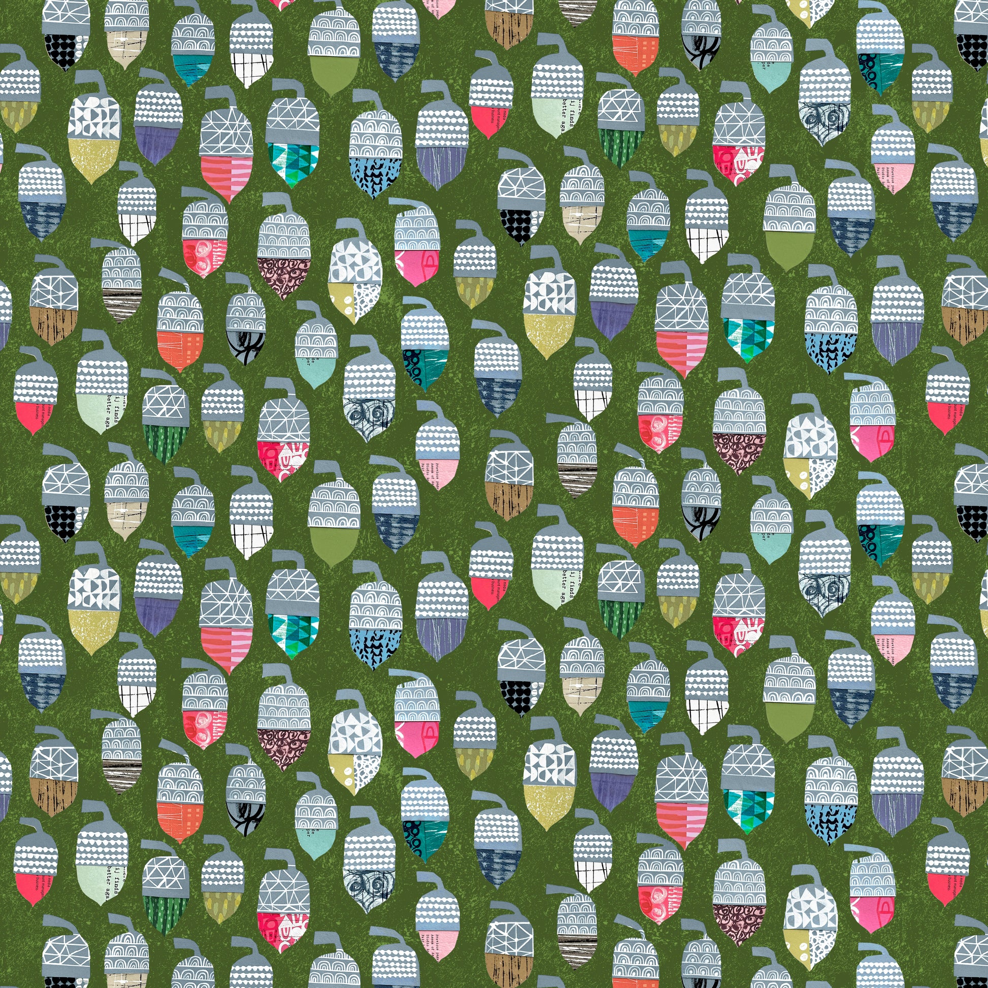 Tales From the Forest by Clare Youngs : Acorns Green PWCY022.GREEN