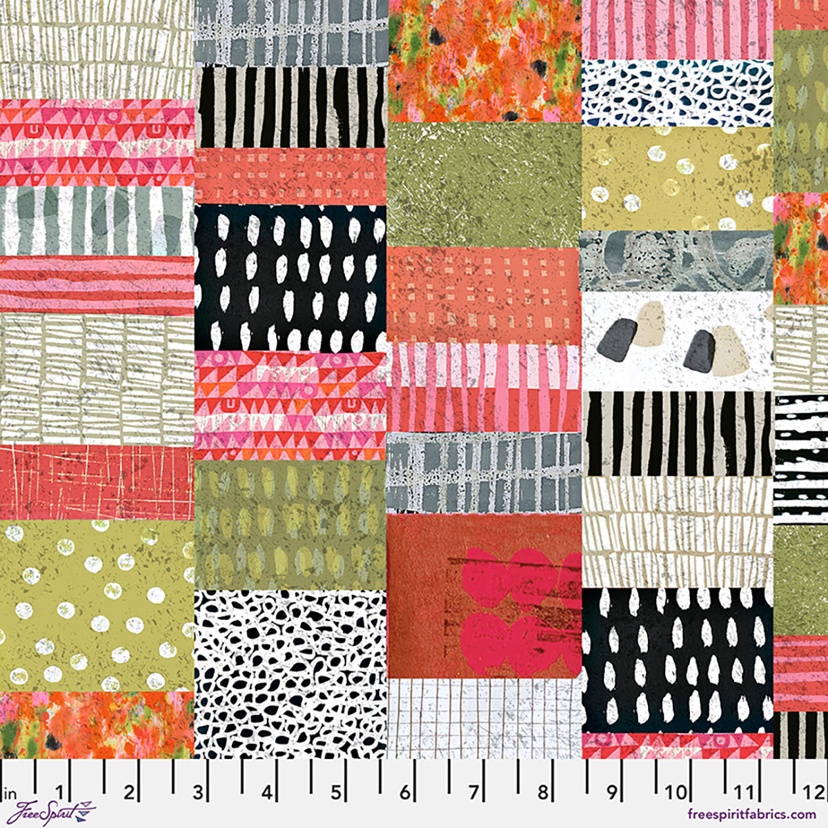 Tales From the Forest by Clare Youngs : Allover Patchwork Multi PWCY028.MULTI