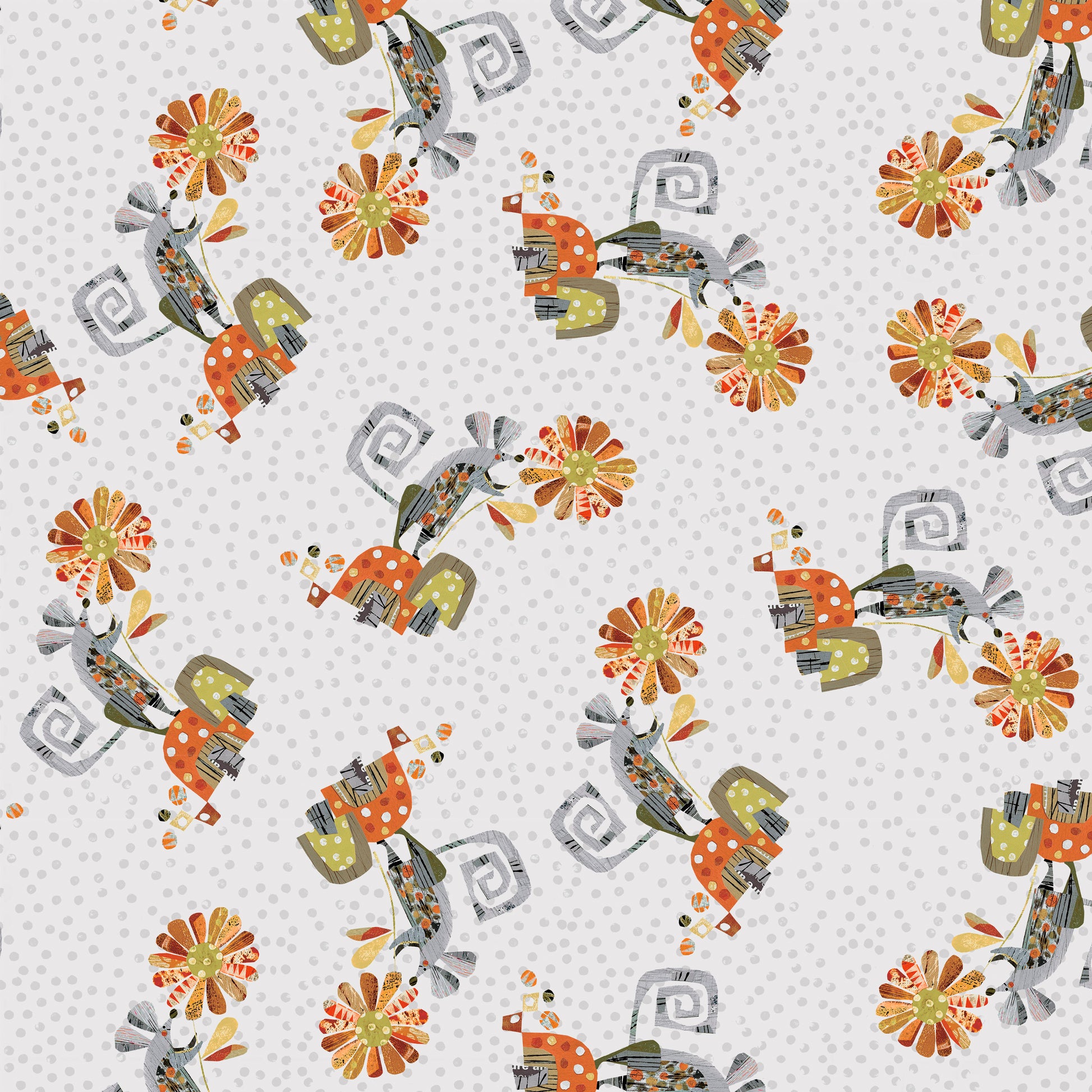 Tales From the Forest by Clare Youngs : Mice & Flowers PWCY020.MULTI