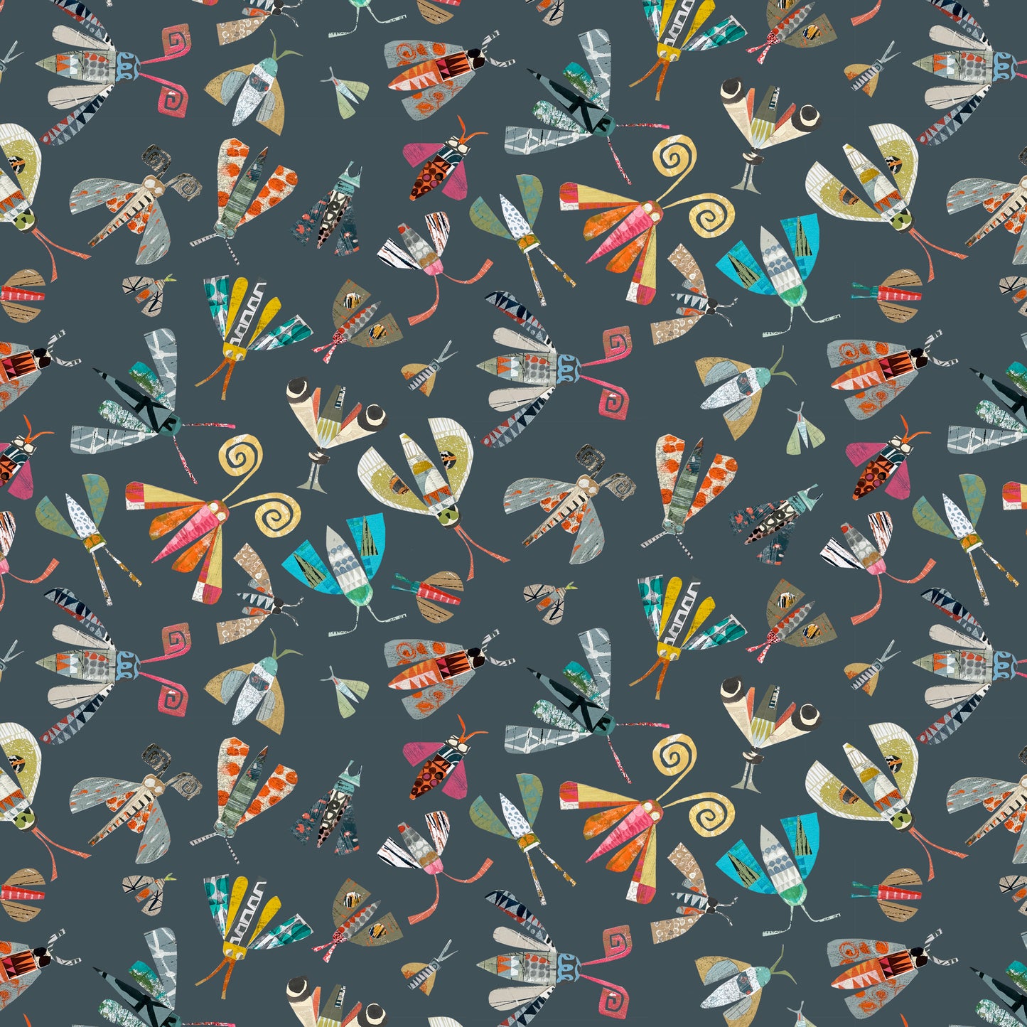 Tales From the Forest by Clare Youngs : Moths Multi PWCY021.MULTI