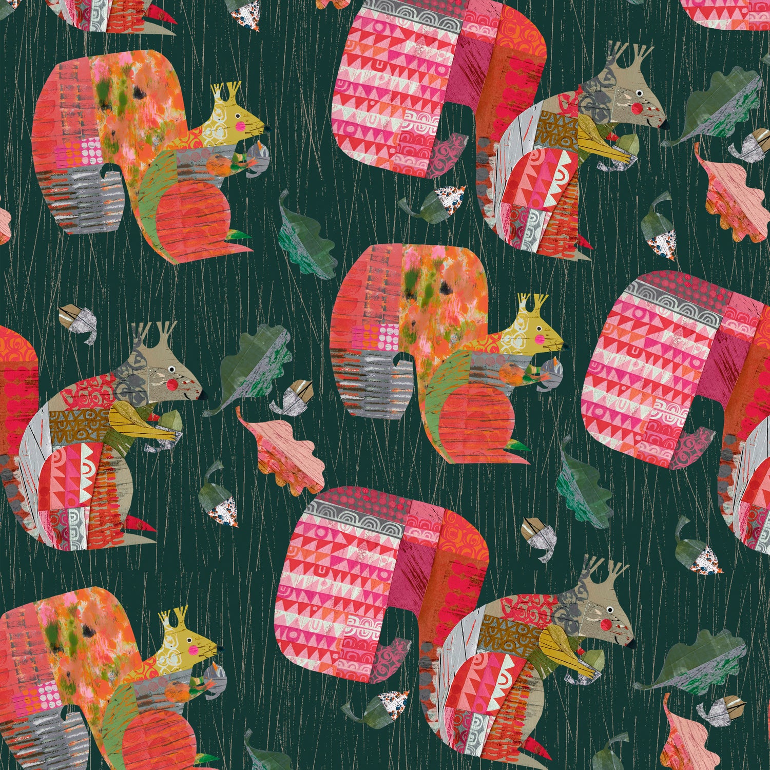 Tales From the Forest by Clare Youngs : Squirrels Green PWCY018.GREEN
