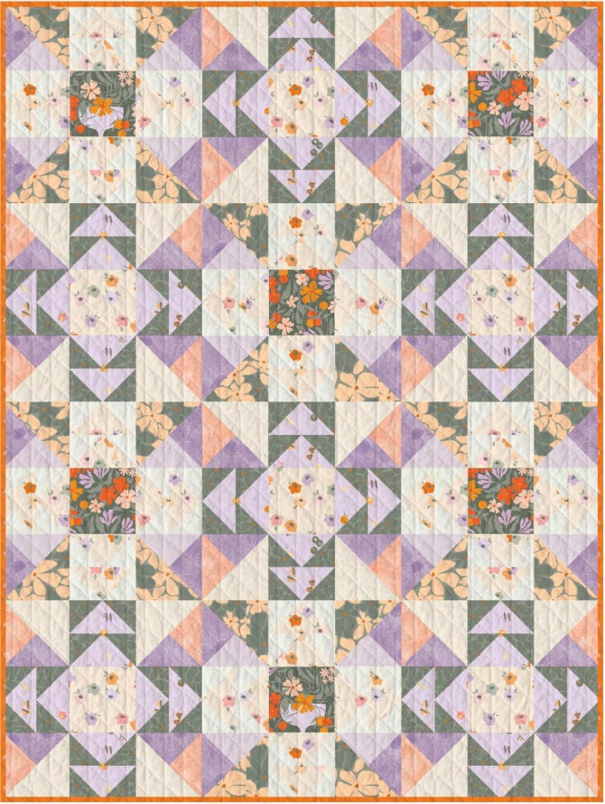 Tangerine by AGF Studio : Growing Season Quilt Kit