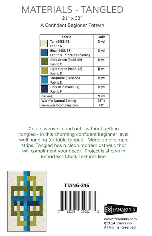 Tangled Quilt Pattern by Tamarinis