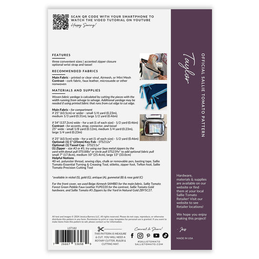 Taylor Pattern # LST182 - Special Order (Expected after 10-10-24)