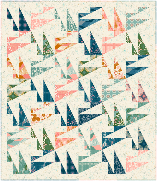 The Cliffs Quilt Pattern by Stitched in Purple