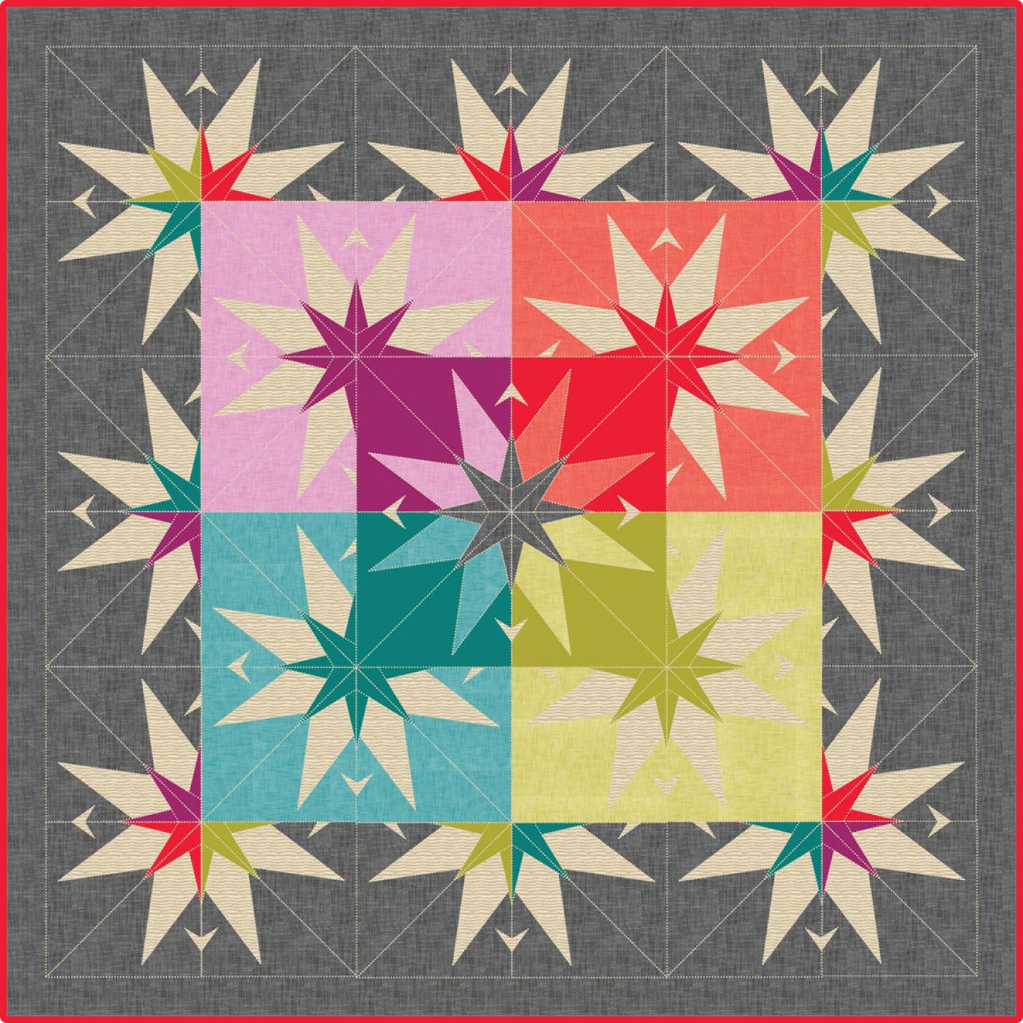 The Country Star Barn FPP Quilt Pattern by Violet Craft