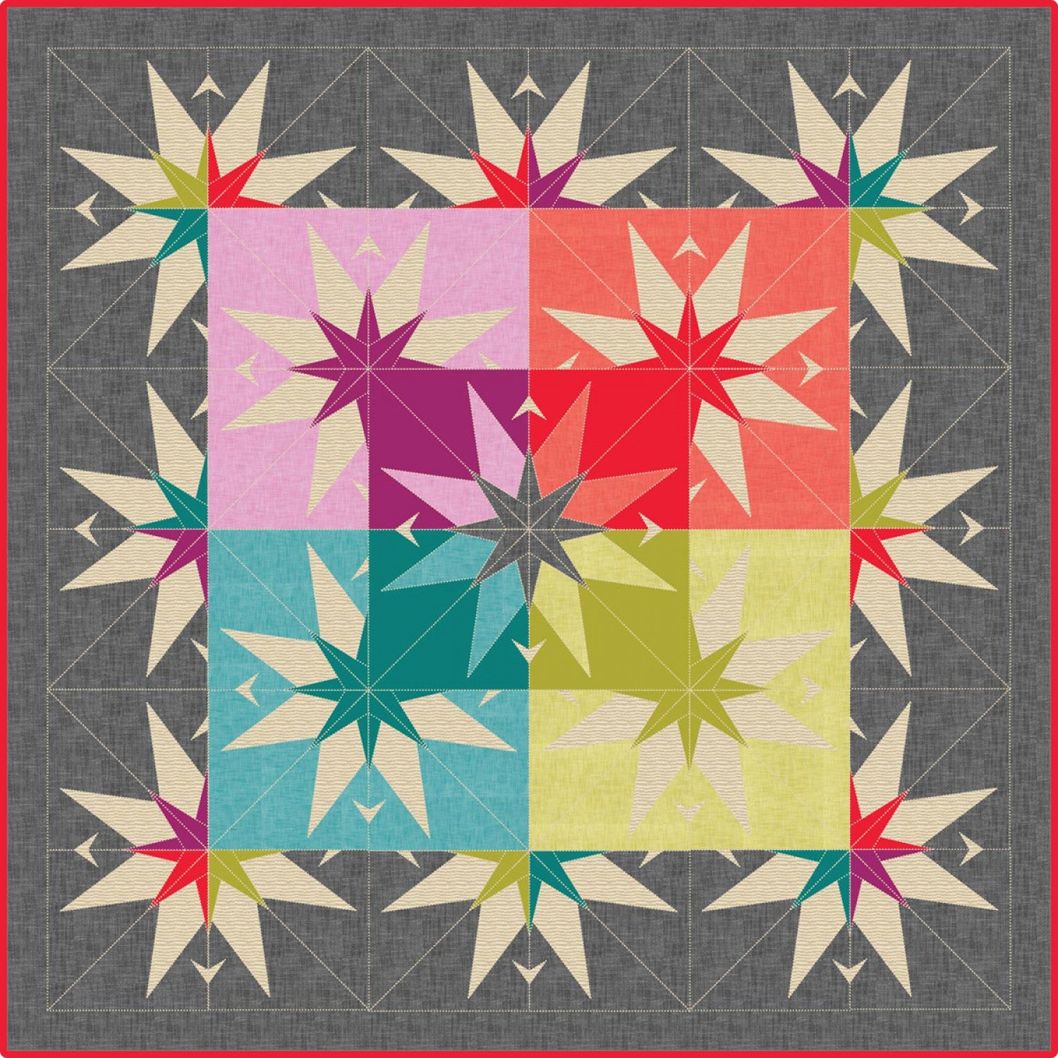 The Country Star Barn FPP Quilt Pattern by Violet Craft