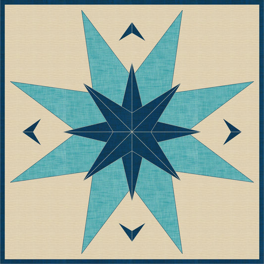 The Country Star Barn FPP Quilt Pattern by Violet Craft