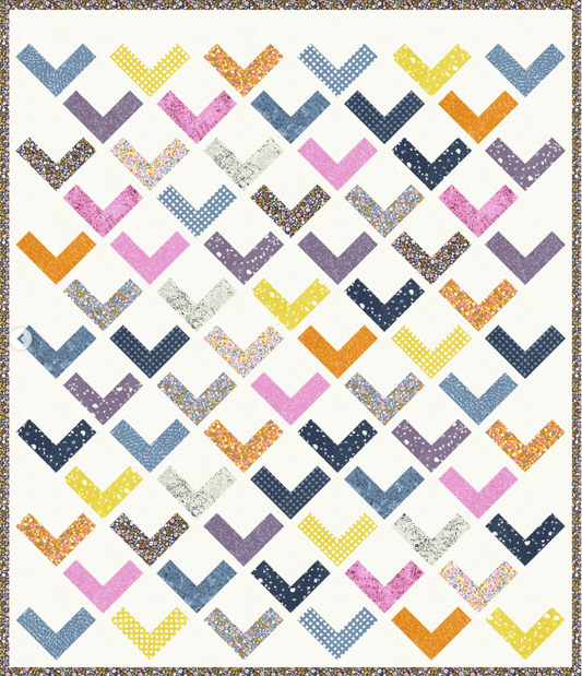 The Freya Quilt Kit featuring Marigold by Aneela Hoey