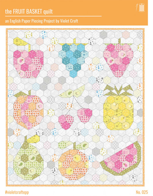 The Fruit Basket EPP Quilt Pattern by Violet Craft